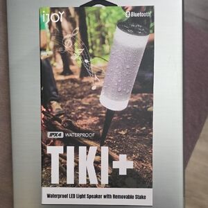 iJoy TIKI+ Waterproof LED Light Speaker - White